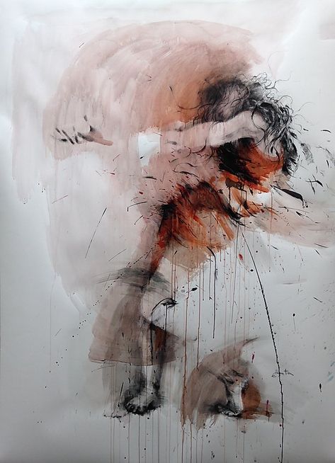 Ewa Hauton Art, Ewa Hauton, Figurative Kunst, Dissociation, Grunge Art, Beautiful Dark Art, Creative Painting, Ink On Paper, Art Portfolio