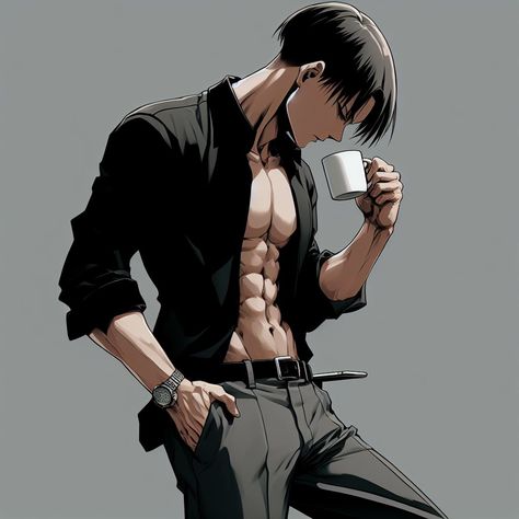 Levi Ackerman Hot Manga, Gojo Satoru X Yn Spicy Fanart, Levi Ackerman Wallpaper, Levi Ackerman Icon, Levi Ackerman Hot, Levi Ackermann, Levi Mikasa, Yandere Manga, Captain Levi