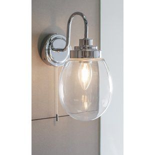 Bathroom Wall Lights You'll Love | Wayfair.co.uk Bathroom Bump Out, Lounge Lights, Glass Bathroom Vanity, Bathroom Wall Light Fixtures, Flat Renovation, Polished Chrome Bathroom, Ensuite Ideas, Loft Bathroom, Victorian Bathroom