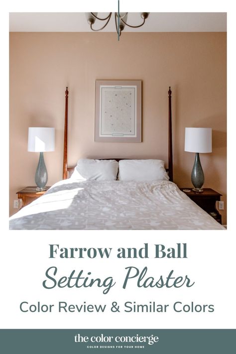 Farrow Ball Setting Plaster Bedroom, Setting Plaster Paint Color, Farrow And Ball Paint Setting Plaster, Farrow And Hall Setting Plaster, Setting Plaster Hallway Farrow And Ball, Setting Plaster Farrow And Ball Color Schemes, Plaster Farrow And Ball, Plaster Pink Paint, Plaster Coloured Paint