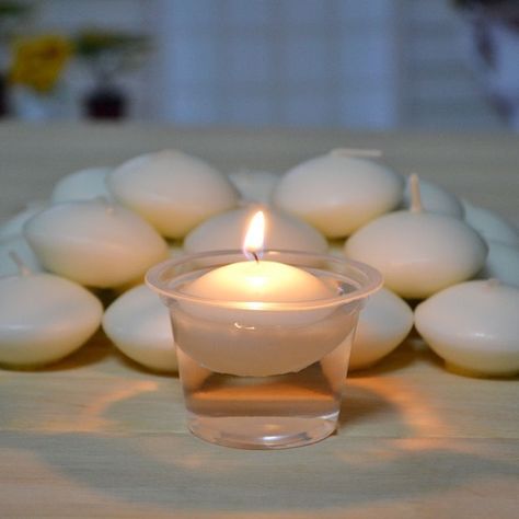 Floating Water Candles, White Floating Candles, Floating Candles Wedding, Candles Decoration, Tables Centerpieces, Wedding Pool Party, Wedding Favors Diy, Valentine Wreaths, Events Decorations