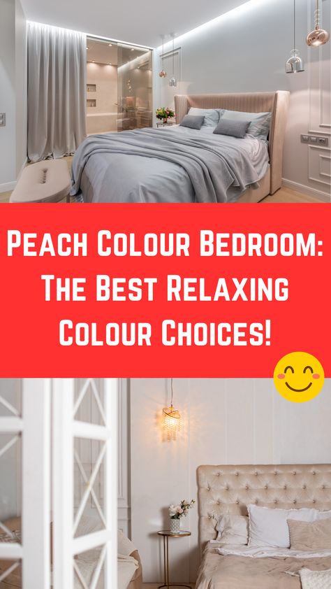 Peach Colour Bedroom: The Best Relaxing Colour Choices! Peach Colour Bedroom, Colour Bedroom, Peach Color Schemes, Peach Colour, Relaxing Colors, Blue Peach, Colour Scheme, Color Ideas, Bed Design