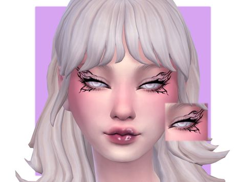 Anime Purple Hair, Sims 4 Cas Mods, Makeup Cc, The Sims 4 Pc, Princess Tattoo, Sims 4 Game Mods, Sims 4 Cc Makeup, Sims 4 Body Mods, Sims 4 Cc Folder