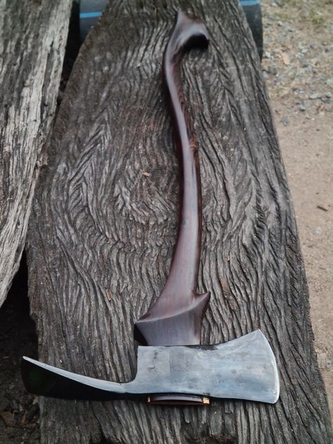 Making a beautiful axe handle with basic tools , Making axe , Woodcrafts , Handmade Ax Handle Designs, Fantasy Great Axes Design, Viking Axes Design, Ax Handle, Two Axes Warrior, Hatchet Handle, Freetime Activities, Metal Lighter, Custom Handmade Axes