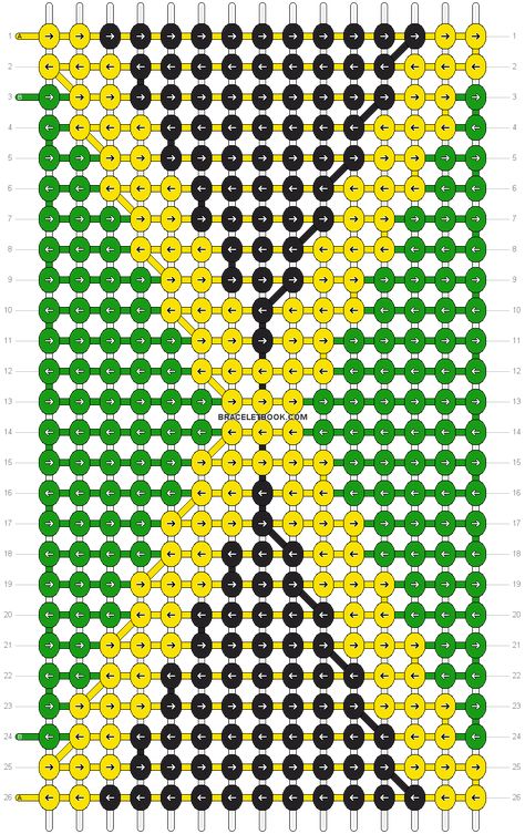 Alpha pattern #1075 pattern Jamaican Bracelets Beads, Jamaican Beaded Jewelry, Africa Alpha Pattern, Beaded Pictures, Album Cover Alpha Pattern, Album Alpha Pattern, Seed Bead Bracelets Diy, Flag Beads, Jamaica Flag