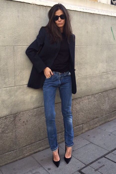 . Casual Chique Stijl, Blazer Street Style, Moda Do Momento, Mode Casual, Cooler Look, Street Style Chic, Mode Inspo, Looks Style, Mode Inspiration