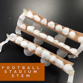 The Science School Yard: Are You Ready For Some Football...STEM Stations and Family Connections 7th Grade Boys, Stem Station, Football Activity, Science Stations, Family Challenge, Indoor Recess, Steam Projects, Interactive Science, Student Plan