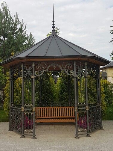 Wrought Iron Gazebo, Pergola Shed, Iron Gazebo, Iron Pergola, Metal Gazebo, Balcony Glass Design, Modern Gazebo, Gazebo Roof, Gazebo Plans