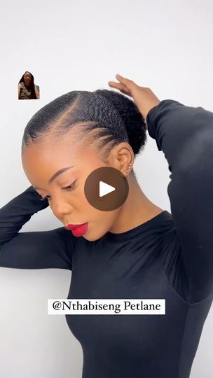 How To Tie A Ponytail With Short Hair, Gel Bolla Hairstyles, Styling Gel Hairstyles For Black Hair, Gel Hairstyles For Short Hair, Parking Gel Hair Styles For Ladies, Hair Gel Styles Hairstyles, Black Hair Pieces, Bun Look, Loc Hairstyles