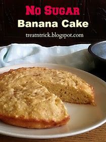 Banana Apple Cake, Sugarless Cake, Sugarfree Cake, Wartime Recipes, Alternative Sweeteners, Pumpkin Oats, Sugar Free Cake, Banana Cake Recipe, Ginger Cake