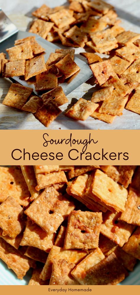 Discard Cheese Crackers, Sourdough Discard Recipe, Sourdough Crackers, Sourdough Starter Discard, Recipe Using Sourdough Starter, Discard Recipe, Sourdough Starter Discard Recipe, Easy Sourdough, Homemade Sourdough Bread