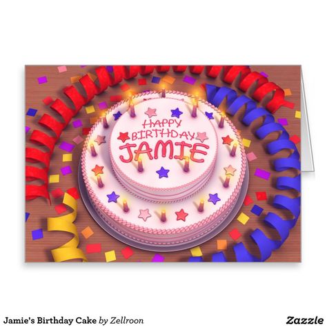 Cake Greeting Card, Birthday Cake Greetings, Star Birthday Party, Birthday Cake Card, Unique Birthday Cards, Pink Birthday Party, Birthday Postcards, Birthday Card Design, Birthday Card Template