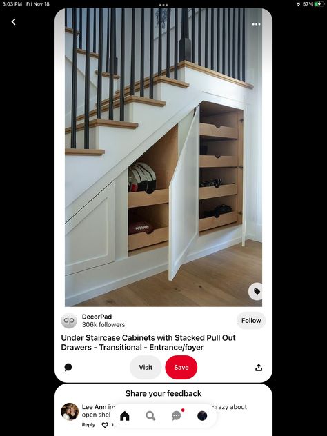 Kitchen Cabinets Under Stairs, Stairs Storage Drawers, Cabinet Under Stairs, Shoe Storage Drawers, Stair Nook, تحت الدرج, Staircase Storage, Under Stairs Cupboard, Colorful Storage