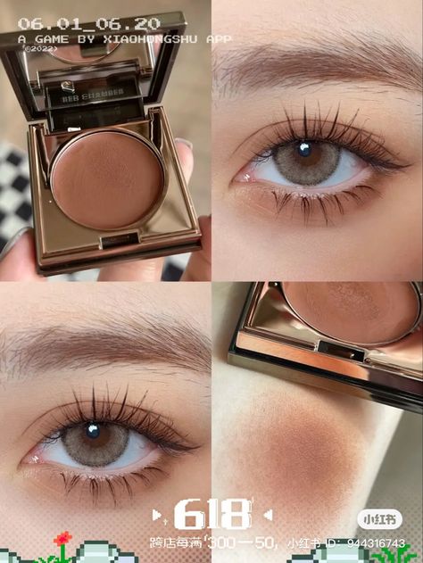 Peach Eye Makeup, Applying Eyeshadow, Doll Eye Makeup, Makeup Accesories, Eye Makeup Pictures, Ethereal Makeup, Brown Makeup, Eye Makeup Designs, Fancy Makeup