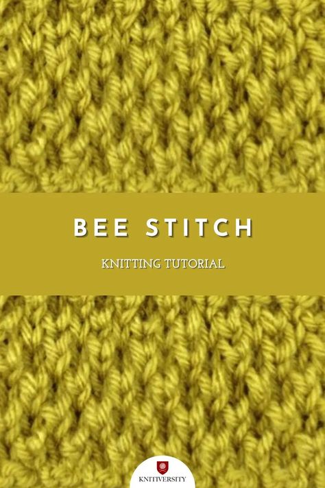 The Bee Stitch creates a thick fabric with a textured surface, reminiscent of a honeycomb. Using the Knit One Below stitch found in the Fisherman’s rib, this pattern makes a fluffy and light fabric. Although it looks complicated, the bee stitch is relatively easy to knit. Its unique texture makes it standout, and perfect for large projects. It also has an attractive wrong side. Use this stitch in blankets, scarves, hats, and even sweaters Knit Purl Patterns, Bee Stitch, Mosquito Yard Spray, Knit Stitch Patterns Free, Stitch Knitting Pattern, Driftwood Chandelier, Pineapple Pie, Fluffy Things, Knitting Stitch Patterns