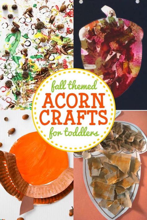 Acorn Crafts For Toddlers, Acorn Crafts Preschool, Cute Fall Crafts, Crafts For Toddlers Easy, Fall Activities For Toddlers, Craft Activities For Toddlers, Fall Crafts For Toddlers, Autumn Leaves Craft, Preschool Crafts Fall