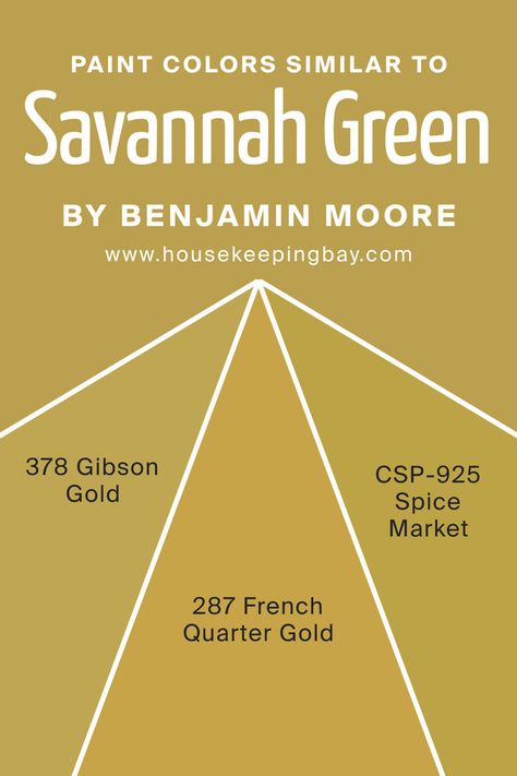 Colors Similar to Savannah Green 2150-30     by Benjamin Moore Savannah Green, Spice Market, Elegant Color, French Quarter, Green Kitchen, Trim Color, Benjamin Moore, Gold Paint, Paint Color