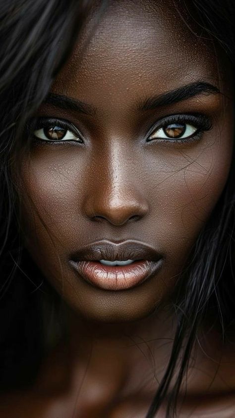 Chocolate Brown Hair Color, Female Faces, Beauty Photoshoot, Dark Skin Beauty, Beauty Shoot, Beauty Shots, Beauty Portrait, Dark Skin Women, African Beauty