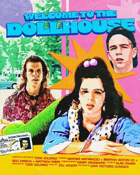 131/366 Welcome to the Dollhouse Directed by Todd Solondz 1995 USA Welcome To The Dollhouse 1995, Todd Solondz, Eric Mabius, Welcome To The Dollhouse, Poster Challenge, Weird Girl, Tina Belcher, Collage Artists, Sony Pictures