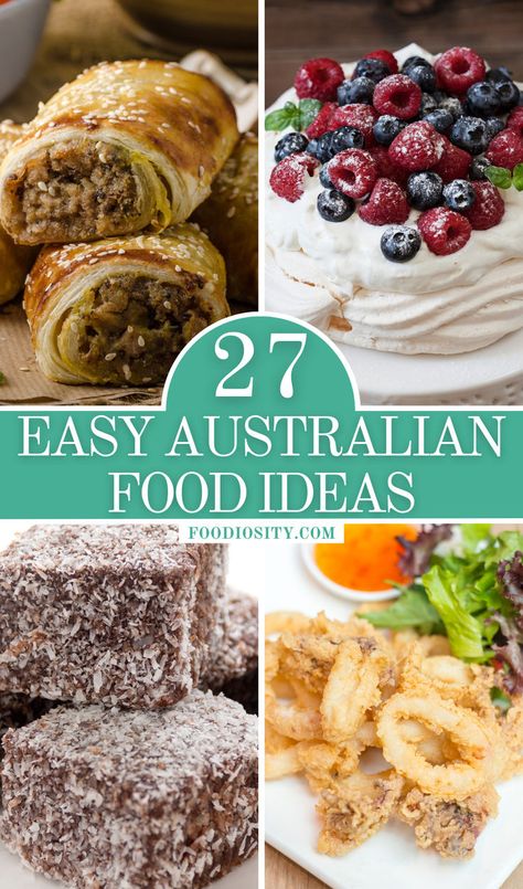 Whether you’re drawn to the comfort of traditional dishes or the adventure of modern fusions, these 27 recipes provide a delicious way to experience the spirit of Australian cooking, celebrating the joy of sharing good food with friends and family. Aussie Food Recipes, Australia Food Traditional, Australian Dessert Recipes, Australian Appetizers, Australian Recipes Traditional, Homeschool Recipes, Australian Food Recipes, Australian Dishes, Traditional Australian Food