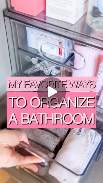 Courtney Broadhead 🎀 SIMPLE EFFICIENT HACKS TIPS & TRICKS on Instagram: "Let’s maximize that bathroom storage! Comment BATHROOM and all send you the direct links to all my favorites! All my favorite bathroom organization finds all in one place!

💕 Due to new insta rules, “Comment to DM a Link” only works for accounts following Keep It Simple Sparkles. But I promise, we are so fun here so follow along and join the party!

Organize your bathroom with these space-saving solutions! Say goodbye to traditional drawers and hello to a giant cabinet with acrylic drawers and inserts. Keep all your bathroom essentials neatly stored and easily accessible.

Maximize the space in your drawers with our expandable drawer trays. These trays have the unique ability to float above, creating additional stor Deep Drawer Organization, Acrylic Drawer Organizer, Drawer Bins, Acrylic Drawers, Bathroom Drawers, Pull Out Shelves, Vanity Drawers, Organize Drawers, Space Saving Solutions