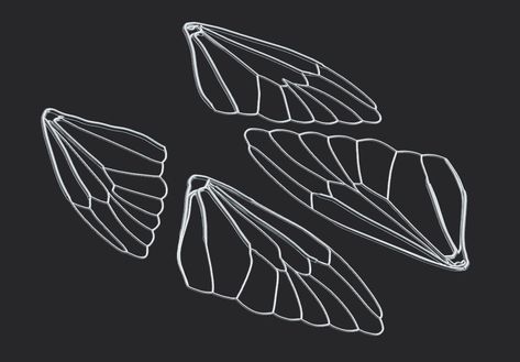 Free OBJ file Fairy Butterfly Wings 🧚・Object to download and to 3D print・Cults Butterfly Fairy Wings, Fairy Butterfly, Cling Wrap, Butterfly Fairy, 3d Butterflies, Fairy Wings, Art References, Godmother, Butterfly Wings