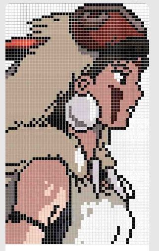 Kawaii Cross Stitch, Modele Pixel Art, Cross Stitch Pattern Maker, Graph Crochet, Pixel Art Templates, 8bit Art, Pixel Crochet, Pixel Art Grid, Tapestry Crochet Patterns