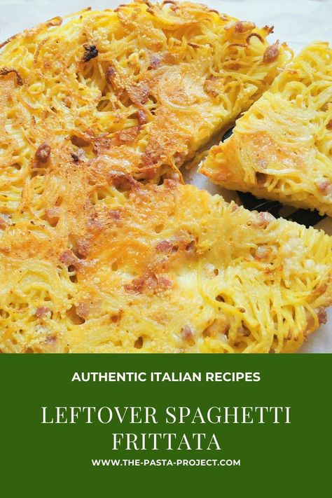 Spaghetti frittata – The Pasta Project Spaghetti Frittata, Leftover Spaghetti, Eggs Recipes, Favorite Pasta Recipes, Frittata Recipe, Meat Pasta, Frittata Recipes, Rice Pasta, Pasta Lover