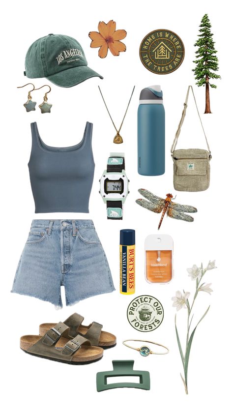 #summer #summer2024 #granolagirl #saltedgranolagirl #granola #outfitinspo #granolagirloutfitinspo #summeroutfitinspo #summercamp #camping #campoutfit Summer Camp Outfits, Granola Outfits, Shuffles Summer, Hiking Pictures, Earthy Outfits, Hiking Quotes, Hiking Fashion, Winter Hiking, Camping Outfits