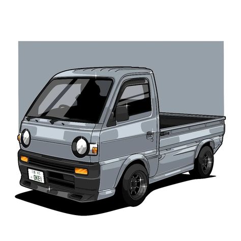 Honda Acty Van, Honda Pickup, Acty Van, Honda Acty Truck, Acty Truck, Honda Inspire, Surf Drawing, Honda Acty, Kei Truck