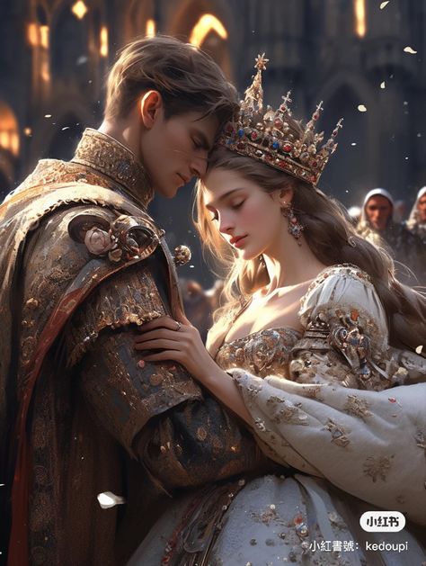 King Queen Wallpaper Couple, Fantasy King And Queen, King And Queen Pictures, Fantasy Queen, Queens Wallpaper, Victorian Paintings, Medieval Ages, Royalty Aesthetic, Romance Art