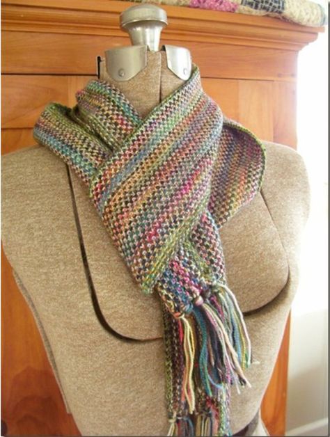 Linen Stitch Scarf, Yarn Scarves, Knitted Stuff, Knitted Scarves, Fiber Crafts, Knitted Items, Scarf Patterns, Knit Scarves, Linen Stitch