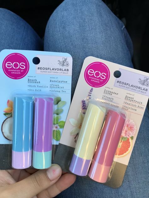 Eos Lip Balm Aesthetic, Lip Balm Aesthetic, Best Drugstore Lip Gloss, Drugstore Lipgloss, Eos Lip Balm, Lip Gloss Collection, Personal Aesthetic, Cream Roses, Soft Lips