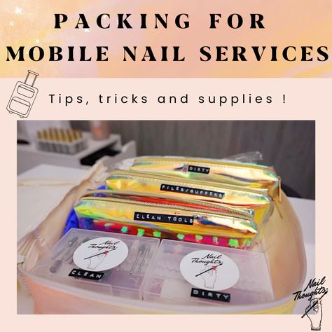 Mobile Nail Tech, Mobile Nail Technician, Mobile Nail Salon, Runway Nails, Mobile Nails, Business Nails, Nail Art Studio, Nail Room, Nail Blog