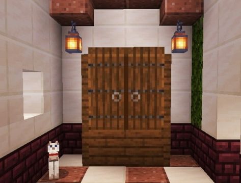 Minecraft Cabinet, Minecraft Curtains, Mc Interior, Mc Ideas, Minecraft Things, Minecraft Interior, Minecraft Interior Design, Minecraft Furniture, Minecraft Builds