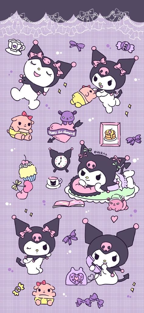 Hello Kitty Wallpaper Hd, Walpaper Hello Kitty, My Melody Wallpaper, Witchy Wallpaper, Kitty Drawing, Photographie Portrait Inspiration, Hello Kitty Backgrounds, Hello Kitty Drawing, Purple Wallpaper Iphone