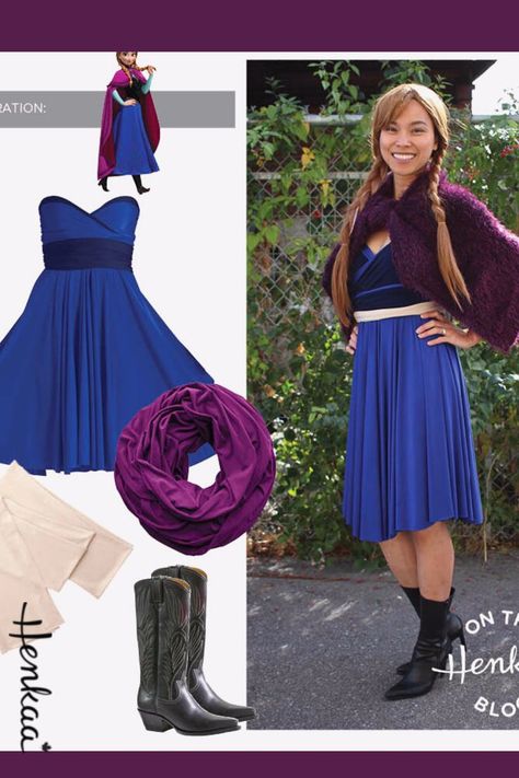 Do you like Frozen and Disney princesses? Check out this homemade halloween costume perfect for a simple halloween costume. Transform into Anna Costume for Anna from Frozen! Click here to see more Halloween Costume Ideas and Halloween Adult Ideas. Anna Halloween Costume, Adult Anna Costume, Frozen Halloween Costumes, Princess Anna Costume, Diy Adult Halloween Costumes, Anna Frozen Costume, Simple Halloween Costume, Frozen Halloween, Disney Hogwarts