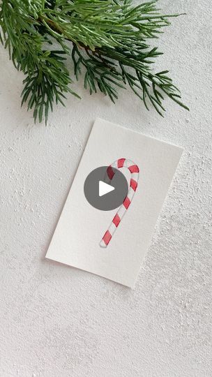 Candy Cane Watercolor, Watercolor Artist, Learn To Paint, Candy Cane, Watercolor Art, Candy, Fine Art, Instagram, Art