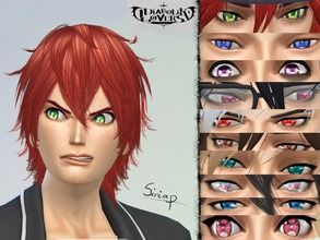 Sims 4 Anime - Diabolik Lovers: Eyes Set. Sakamaki Brothers, Mukami Brothers, Anime Diabolik Lovers, Uraraka Cosplay, Sims Finds, Yui Komori, Sims 4 Cc Eyes, Cc Sims4, Mod Hair