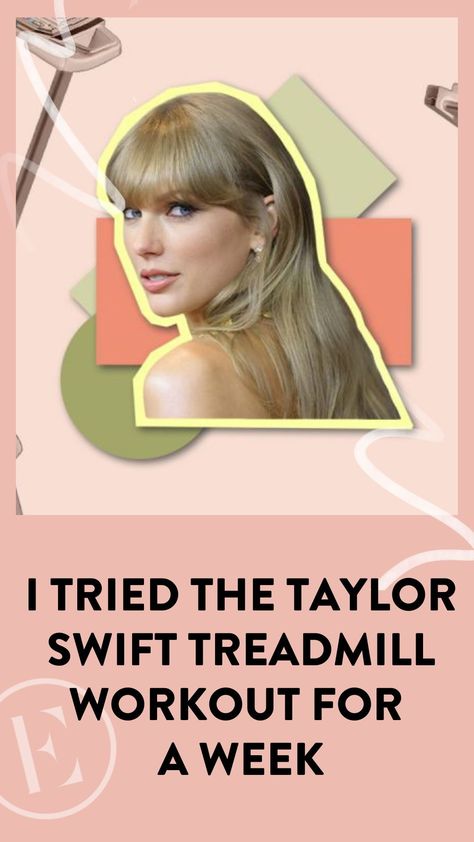 Make your cardio fun with the Taylor Swift treadmill workout. Treadmill Workout Routine, Eras Tour Treadmill Workout, Taylor Swift Running On Treadmill, Taylor Swift Walking Workout, At Home Treadmill Workout, Taylor Swift Exercise Routine, Eras Tour Workout, Taylor Swift Running Workout, Treadmill Playlist Workout