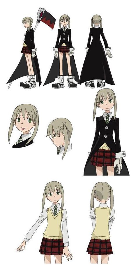 Soul Eater Maka Soul Eater Cosplay, Maka Albarn, Soul And Maka, Ouran Host Club, Anime Soul, Model Sheet, Soul Eater, Character Sheet, 애니메이션 캐릭터