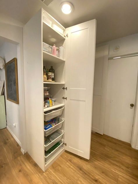 Ikea Pantry Ideas, Ikea Pantry Cabinet, Ikea Pantry Storage, Kitchen Pantry Cabinet Ikea, Pantry Cabinet Ikea, Pantry Ikea, Ikea Kitchen Pantry, Ikea Pantry Organization, Diy Pantry Cabinet