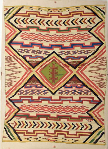 if i had the money i would hire a traditional textile designer to make a rug. spectacular. Navajo Blankets, Navajo Textiles, Native American Blanket, Navajo Blanket, Floor Rugs Living Room, Native American Rugs, Navajo Art, Navajo Weaving, Navajo Rug