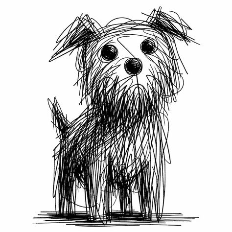 Adorable scribble art dog illustration in black and white sketch style | Premium AI-generated image Easy Scribble Art, Scribbling Drawing Easy, Dog Sketch Easy, Scribble Drawing, Scribble Art, Dog Sketch, Black And White Sketches, Sketch Style, Dog Illustration