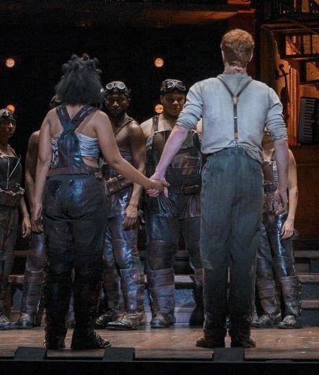 Hadestown Workers, Hadestown Ensemble, Hadestown Costume, Eurydice Hadestown, Mythology Fanart, Hadestown Aesthetic, Musicals Aesthetic, Hadestown Musical, Eva Noblezada