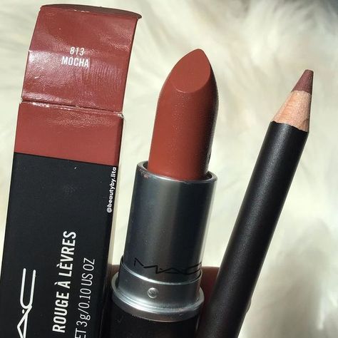 M·A·C Cosmetics on Instagram: "The ultimate power couple for a neutral Valentine’s Day lip: Satin Lipstick in Mocha and Lip Pencil in Whirl ☕️. #Regram @beautyby.lita" Mac Mocha Lipstick, Mocha Lipstick, Mac Lipstick Shades, Empire Dresses, Dope Makeup, Eye Makeup Designs, Satin Lipstick, Winter Fabric, Makeup Makeover