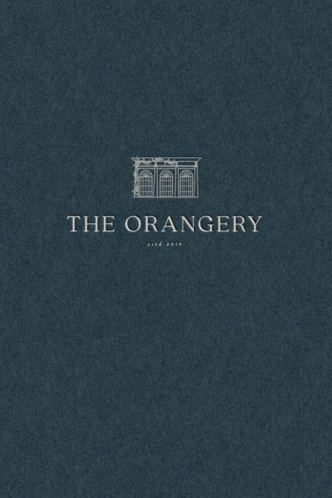 Sophisticated & High End Branding for The Orangery; a premium champagne and wine bar. This beautiful logo design showcases their custom illustration through embossed design elements and navy colour palette. Our aim at Coast & Bloom is to deliver bespoke branding packages that create timeless and curated designs for creative businesses that stand the test of time. Classic French Design, Classy Brand Identity, Classic Logo Luxury, Classy Branding Design, Old Money Aesthetic Graphic Design, Premium Brand Identity, Sophisticated Graphic Design, Country Club Branding, Old Money Branding