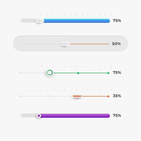 Free Vector | Gradient colored ui sliders collection Slider Ui, Vector Gradient, Design App, Gradient Color, Ux Ui, Ui Design, App Design, Sliders, Graphic Resources