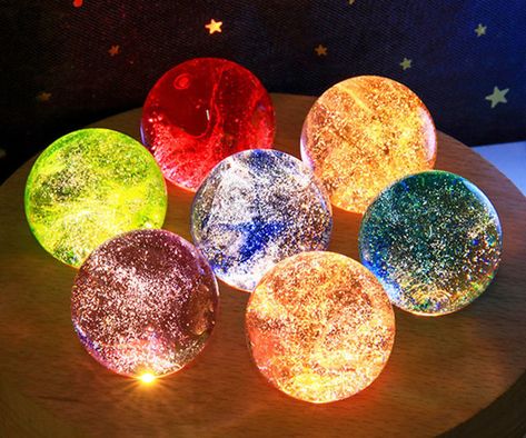 Planet Lamp, Star Night, Star Night Light, Creative Birthday Gifts, Fairy Decor, 3d Crystal, Glass Stars, Ball Decorations, Valentines Day Birthday