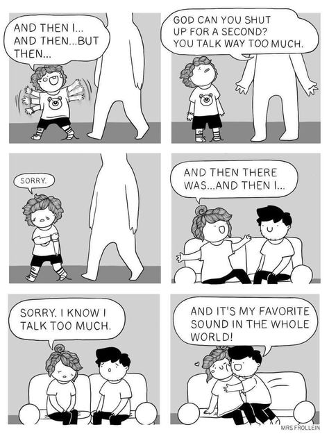 Sorry I talk too much | /r/wholesomememes | Wholesome Memes | Know Your Meme I Talk Too Much, Talk Too Much, Wholesome Memes, Faith In Humanity, Wedding Humor, Cute Comics, Getting To Know You, Comic Strip, Funny Comics